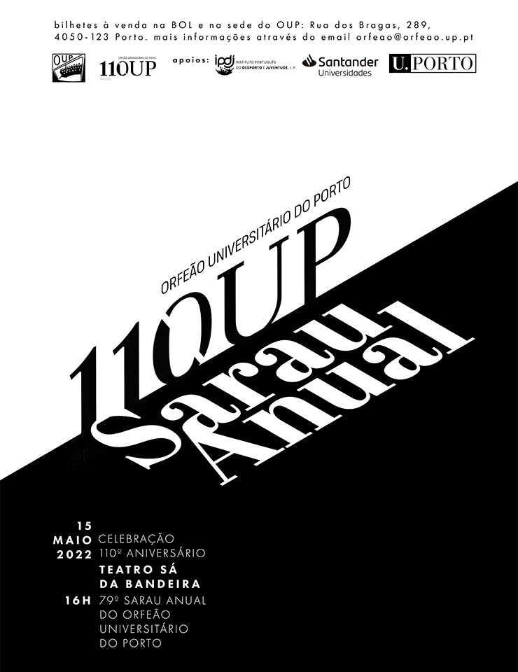 Sarau Comemorativo- 110&ordm; Anivers&aacute;rio do Orfe&atilde;o Universit&aacute;rio do Porto