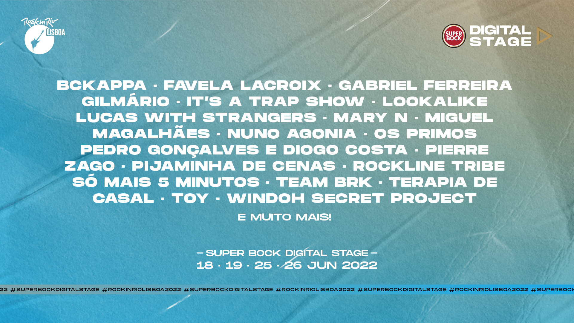 , Conhecido o cartaz do Super Bock Digital Stage do Rock in Rio Lisboa 2022