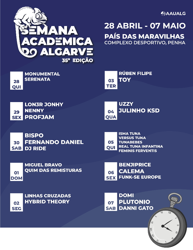35&ordm; Semana Acad&eacute;mica do Algarve – 2 de Maio