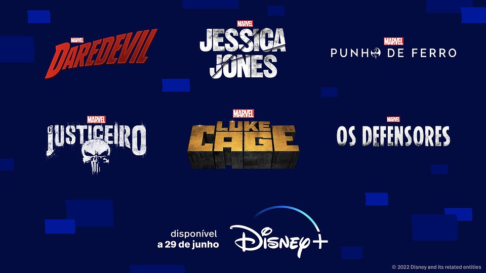 , Daredevil, Jessica Jones, entre outras, chegam ao Disney+ a 29 Junho