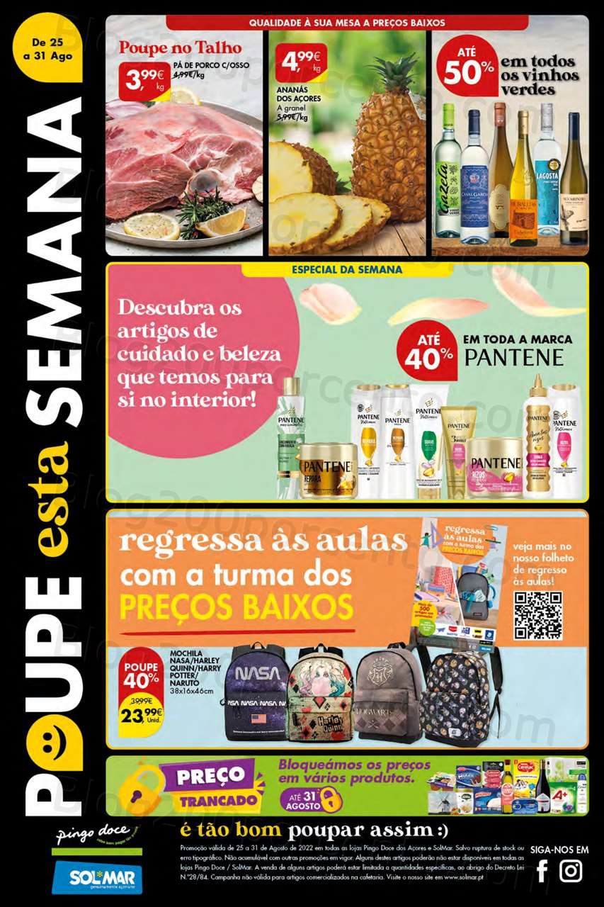 , Folheto Pingo Doce Açores Promoções de 25 a 31 agosto
