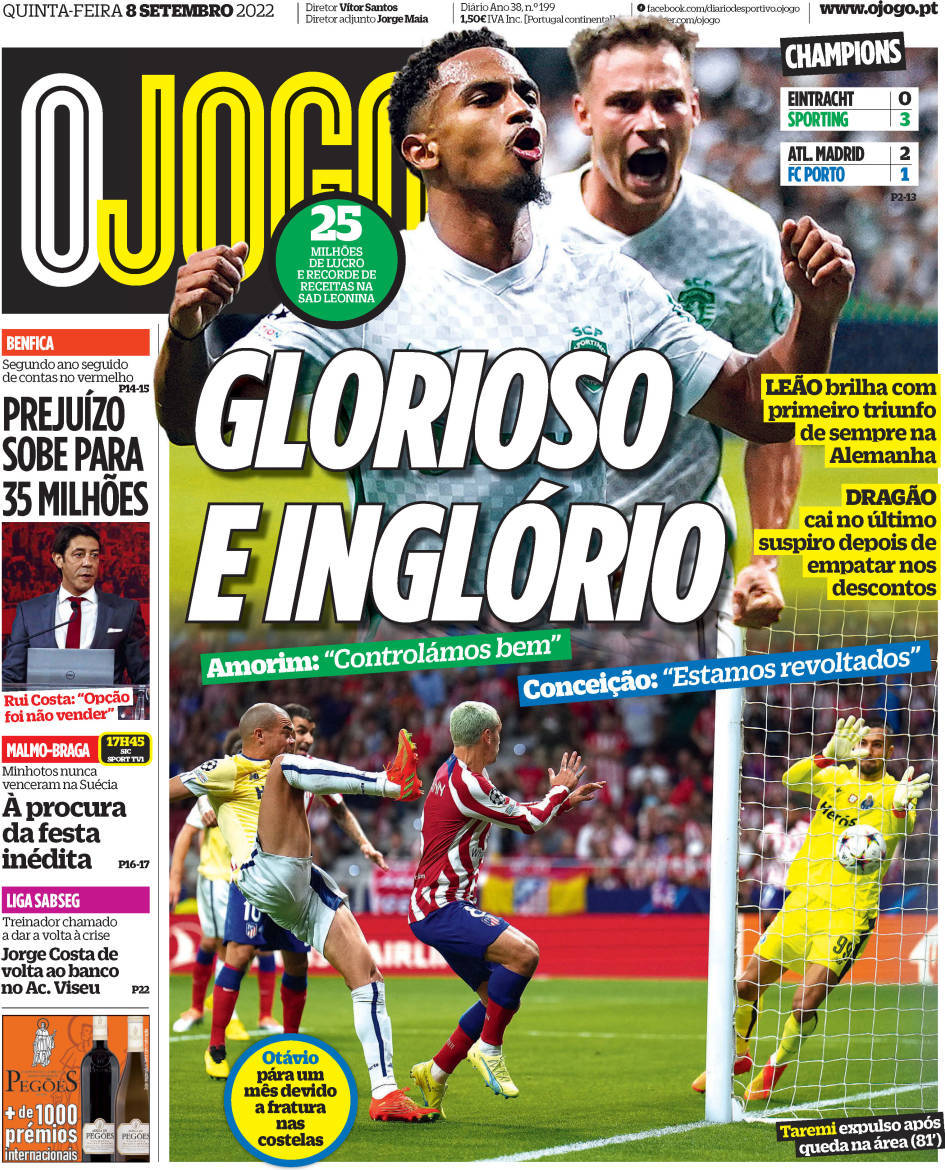 capa Jornal O Jogo