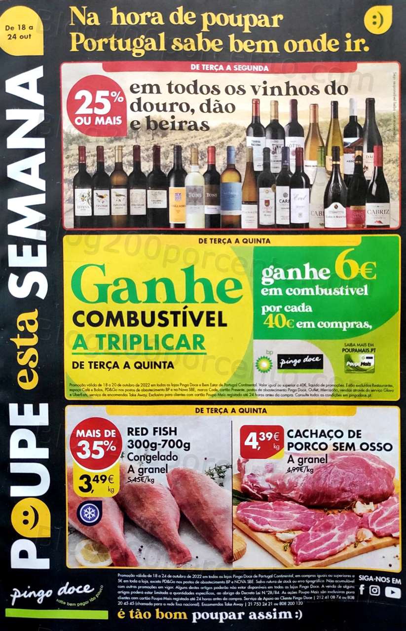 Folheto Pingo Doce Promo&ccedil;&otilde;es de 18 a 24 outubro