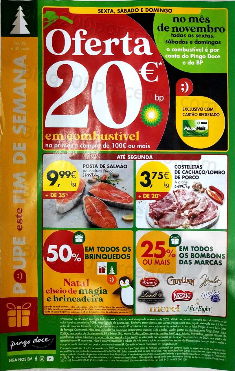Folheto Pingo Doce Promo&ccedil;&otilde;es Fim de Semana – 18 a 21 novembro