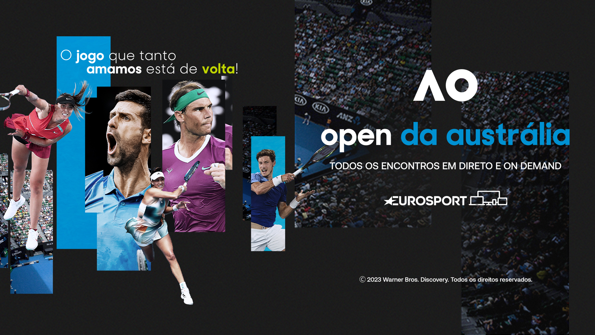 Australian Open começa hoje com transmissão em directo no Eurosport