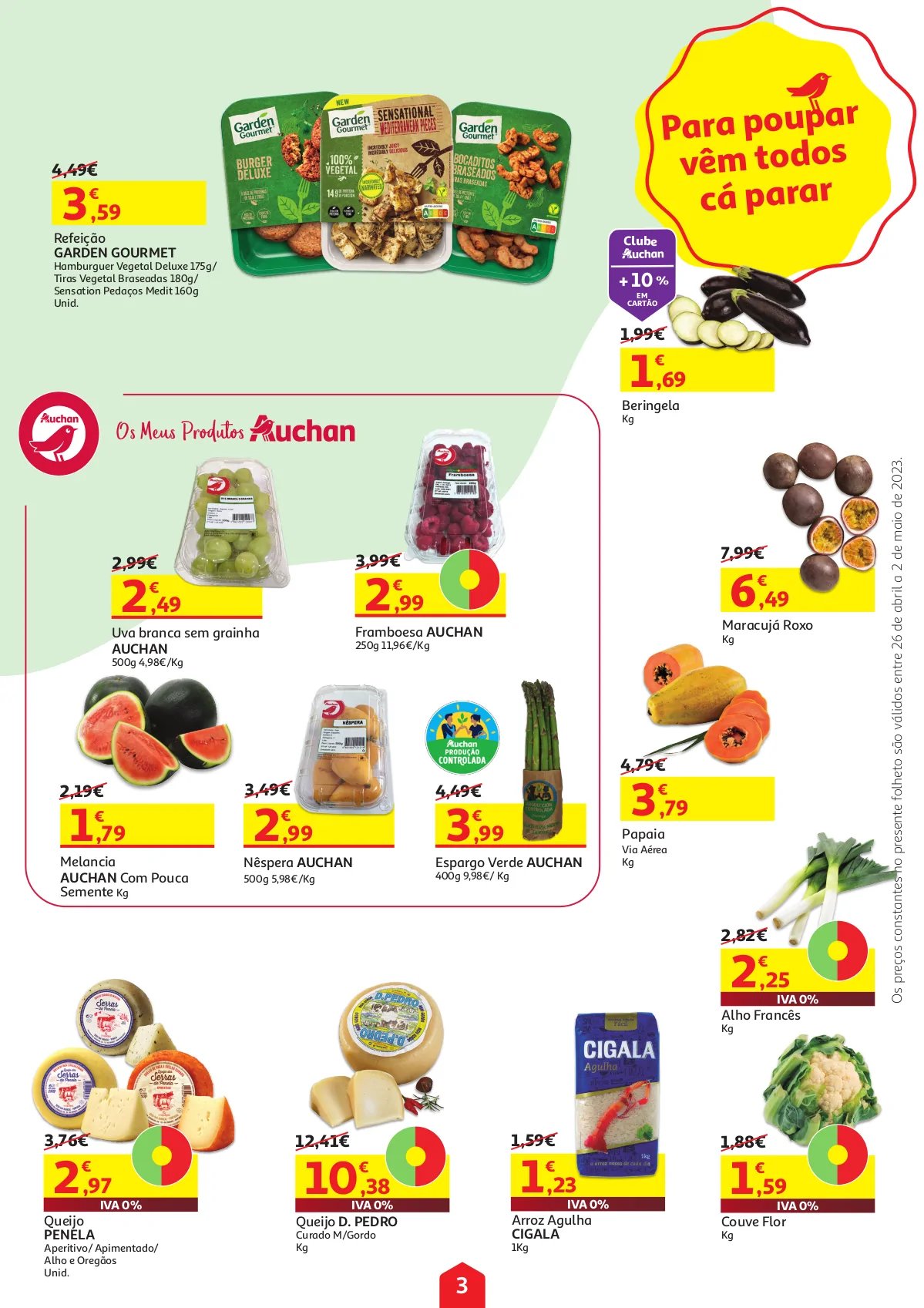 Folheto Auchan: Promo&ccedil;&otilde;es imperd&iacute;veis de 26 abril a 2 maio 2023