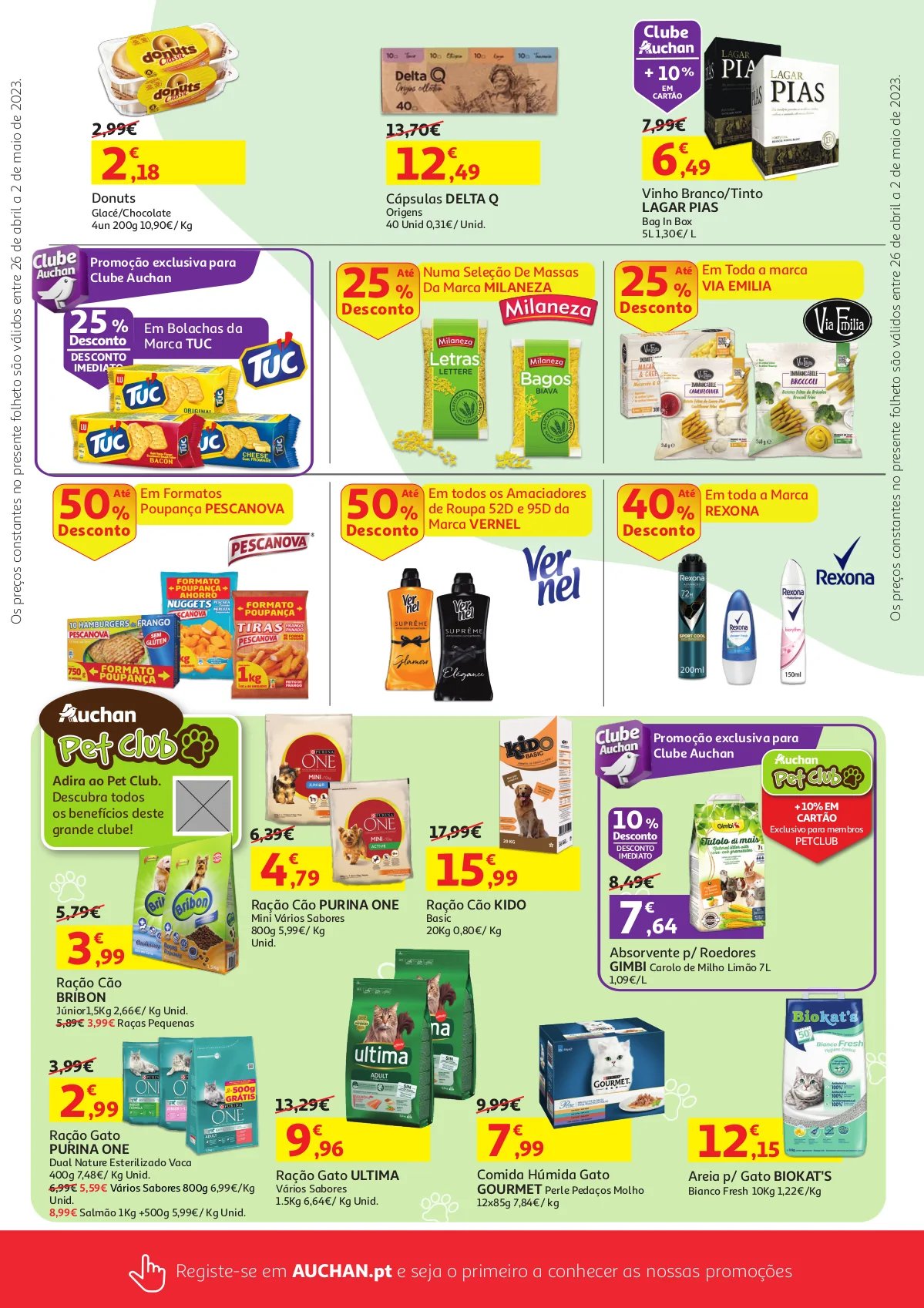 Folheto Auchan: Promo&ccedil;&otilde;es imperd&iacute;veis de 26 abril a 2 maio 2023