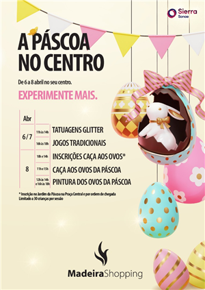 Há um Jardim da Páscoa para as famílias no MadeiraShopping