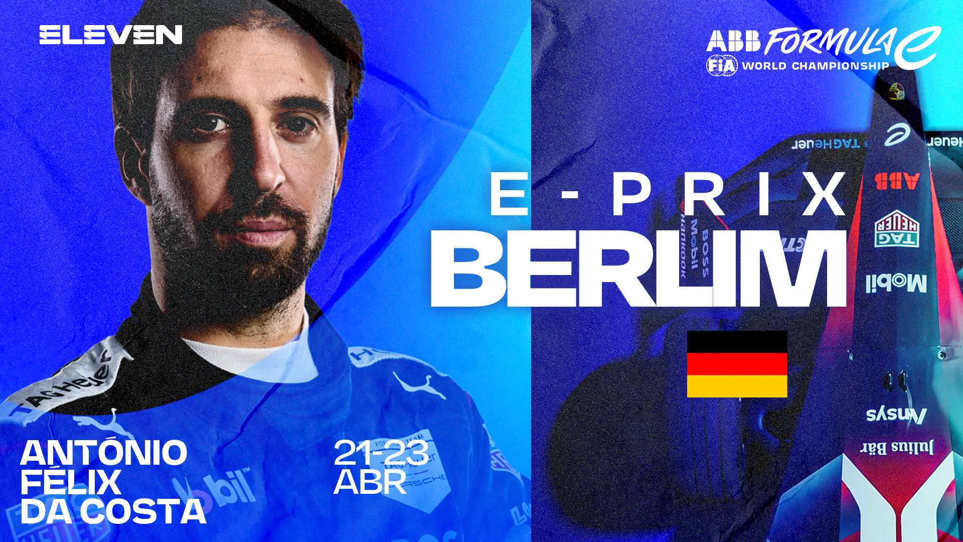 Berlim acolhe Campeonato Mundial de F&oacute;rmula E e a ELEVEN transmite ao vivo