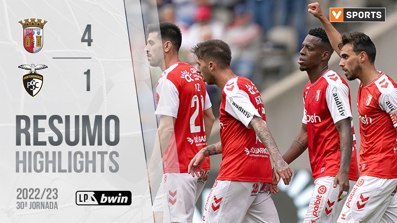 Highlights | Resumo: SC Braga 4-1 Portimonense (Liga 22/23 #30)