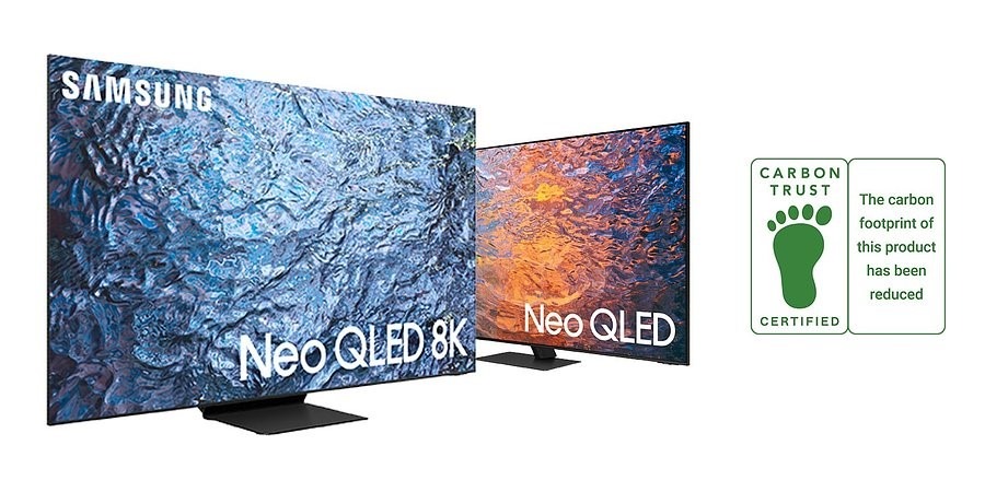 Samsung Neo QLED 2023: Certifica&ccedil;&atilde;o Reduzir CO2 pela Carbon Trust