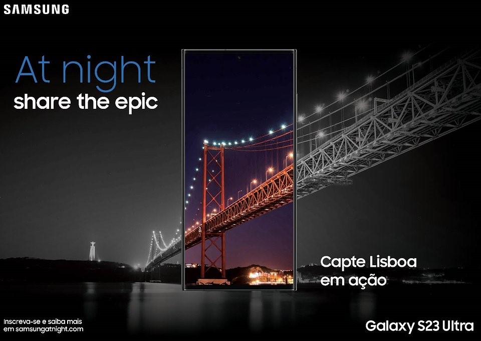 Samsung Portugal lan&ccedil;a workshops gratuitos de fotografia noturna com o Galaxy S23 Ultra: &lsquo;At Night Share the Epic&rsquo;