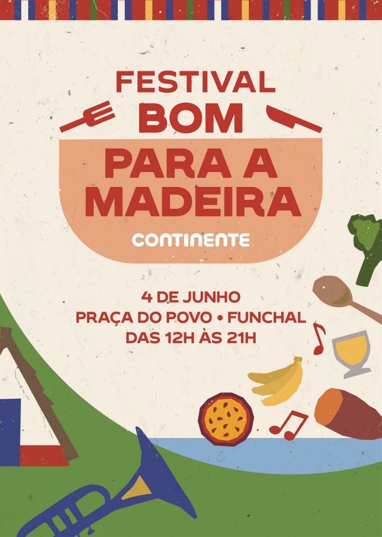 Festival Bom para a Madeira: Evento a 4 de Junho na Pra&ccedil;a do Povo