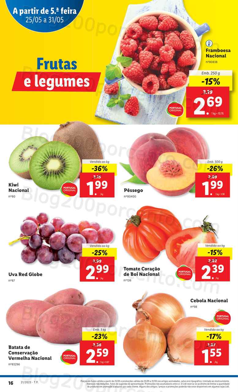 Folheto LIDL Supermercado Promo&ccedil;&otilde;es de 25 a 31 maio
