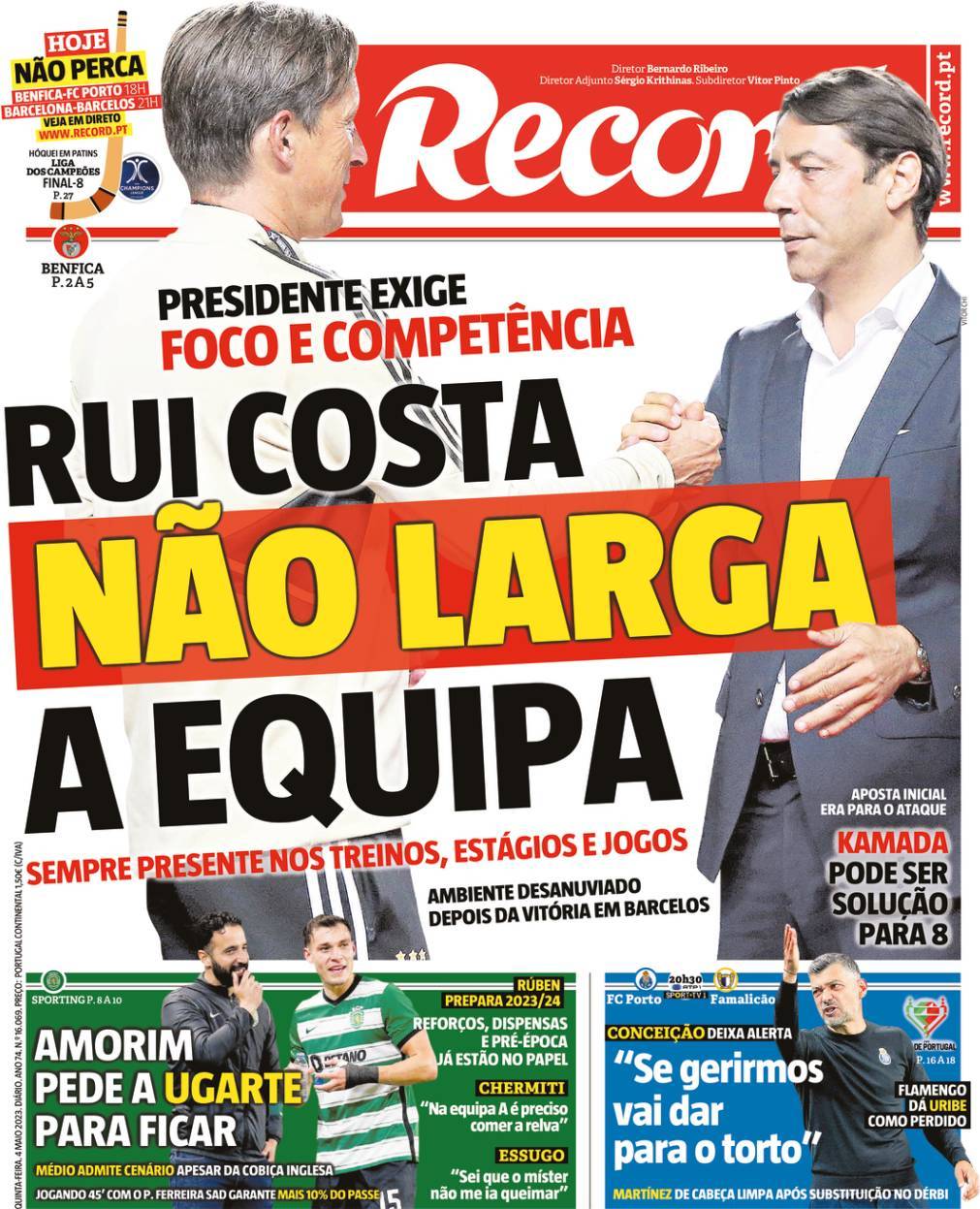 Record: Capa da Edi&ccedil;&atilde;o de quinta-feira, 04 de maio 2023