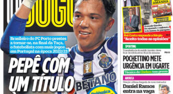 O Jogo: Capa da Edição de terça-feira, 30 de maio 2023
