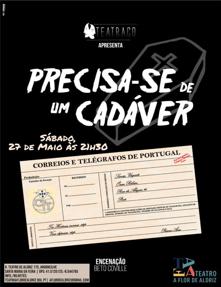 Precisa-se de um cad&aacute;ver