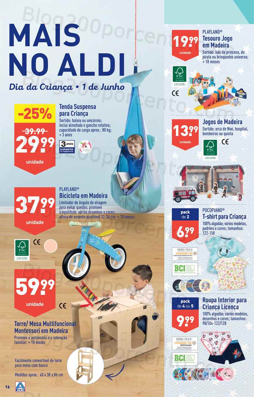 Folheto ALDI Bazar Promo&ccedil;&otilde;es a partir de 31 maio
