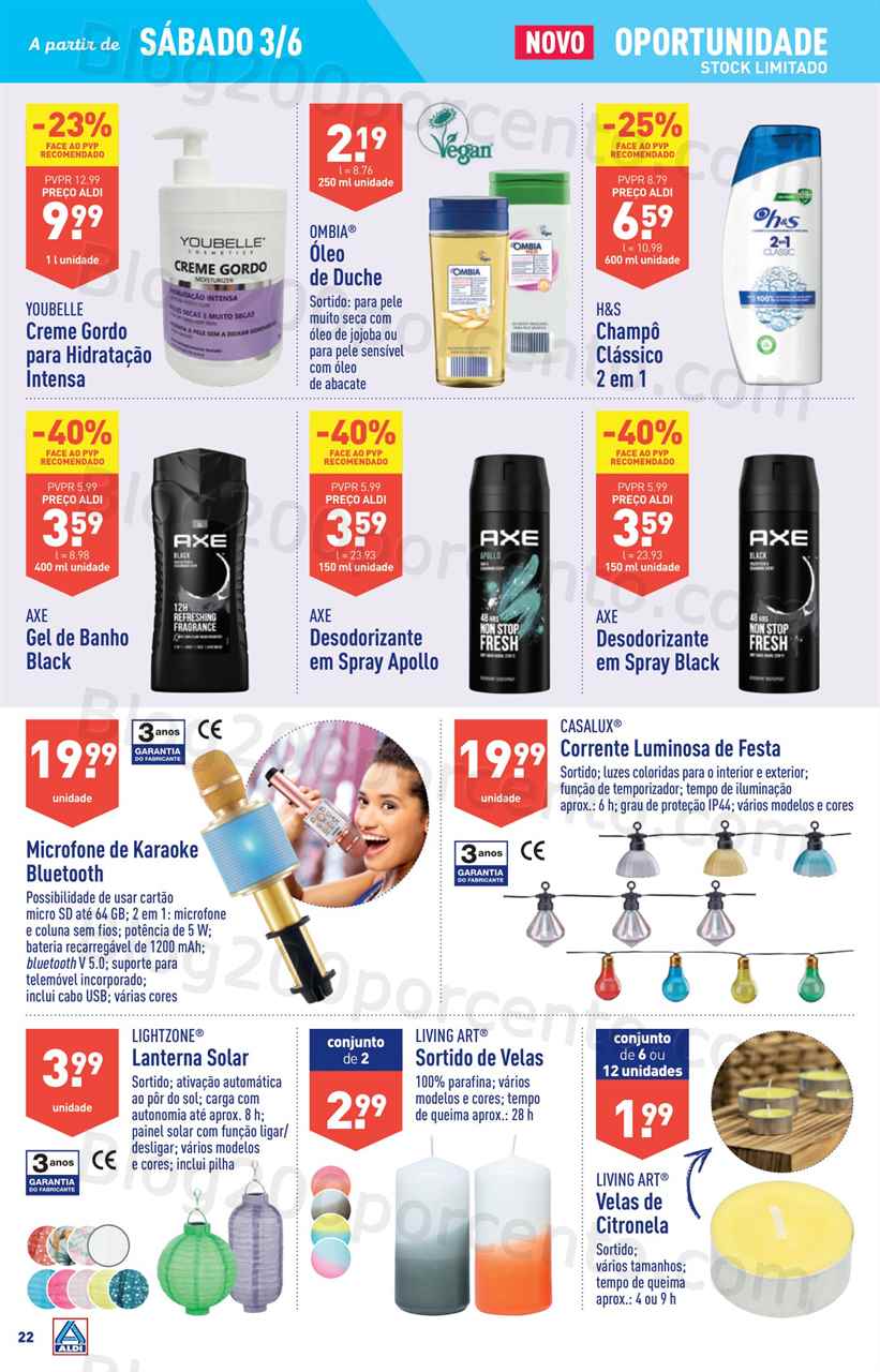 Folheto ALDI Bazar Promo&ccedil;&otilde;es a partir de 3 junho