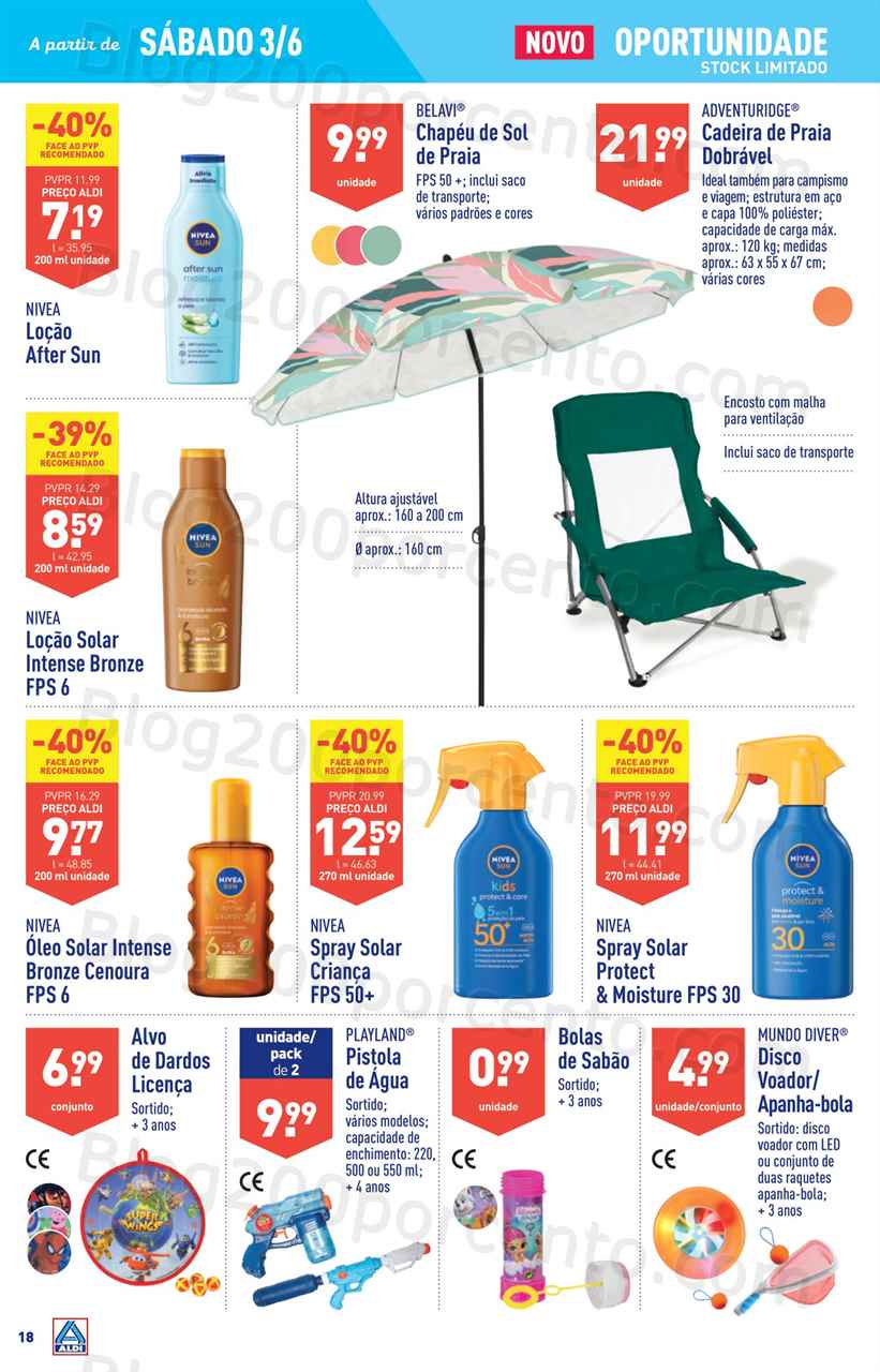 Folheto ALDI Bazar Promo&ccedil;&otilde;es a partir de 3 junho