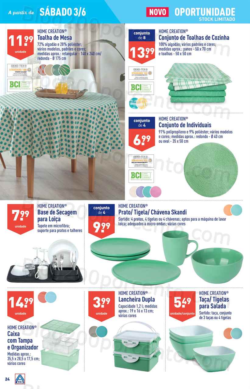 Folheto ALDI Bazar Promo&ccedil;&otilde;es de 31 maio a 6 junho