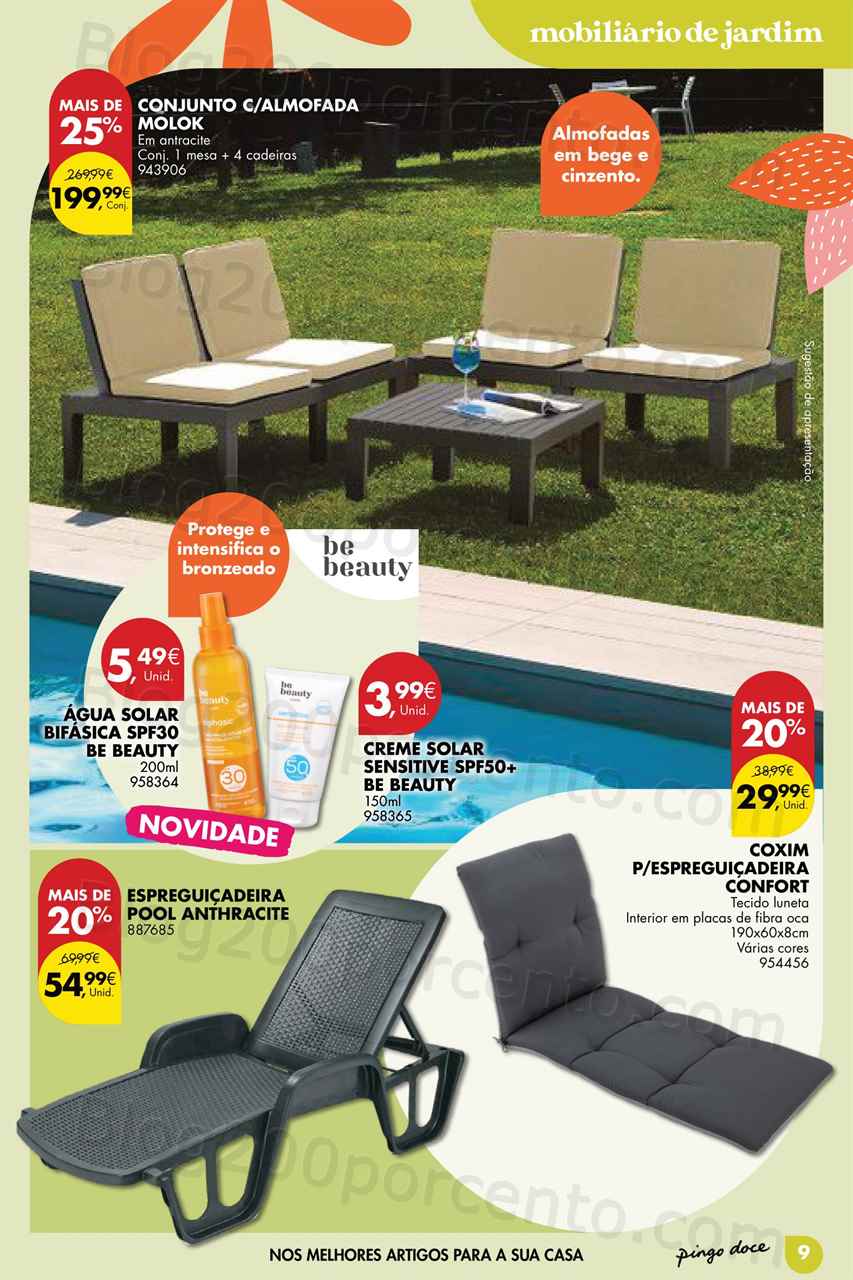 Folheto Pingo Doce Bazar Ar Livre Promo&ccedil;&otilde;es de 9 maio a 5 junho