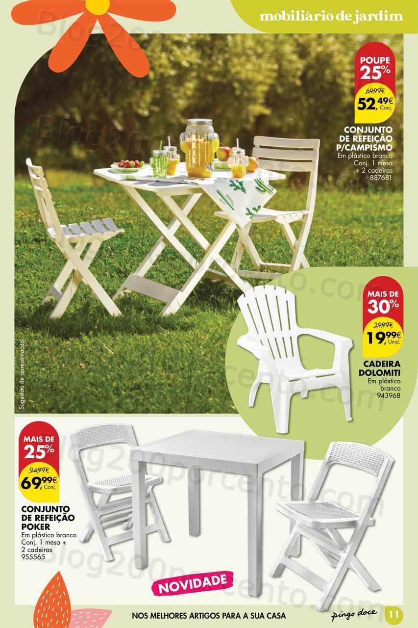 Folheto Pingo Doce Bazar Ar Livre Promo&ccedil;&otilde;es de 9 maio a 5 junho