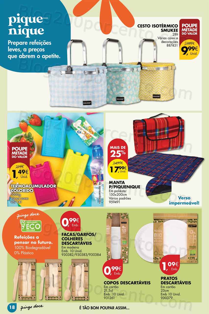 Folheto Pingo Doce Bazar Ar Livre Promo&ccedil;&otilde;es de 9 maio a 5 junho