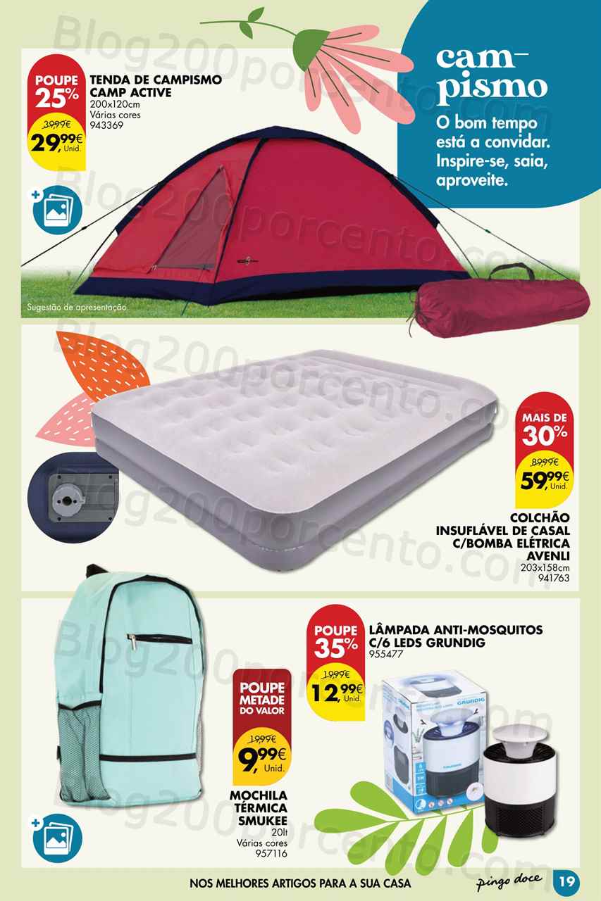 Folheto Pingo Doce Bazar Ar Livre Promo&ccedil;&otilde;es de 9 maio a 5 junho