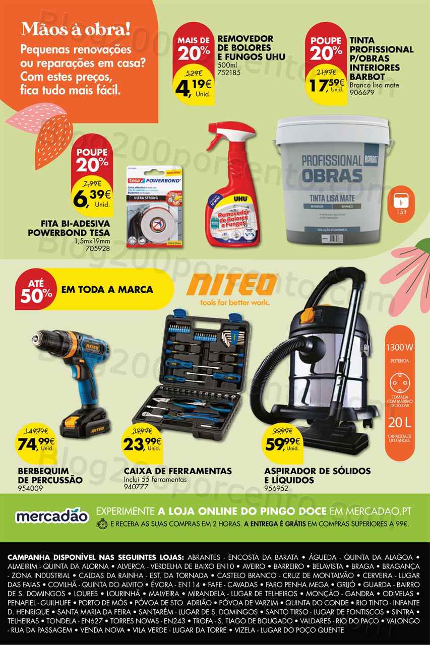 Folheto Pingo Doce Bazar Ar Livre Promo&ccedil;&otilde;es de 9 maio a 5 junho