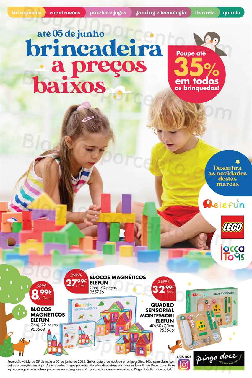 Folheto Pingo Doce Especial Dia da Crian&ccedil;a Promo&ccedil;&otilde;es de 9 maio a 5 junho