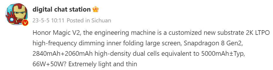 HONOR Magic V2 dobr&aacute;vel rivaliza com Galaxy Z Fold 5