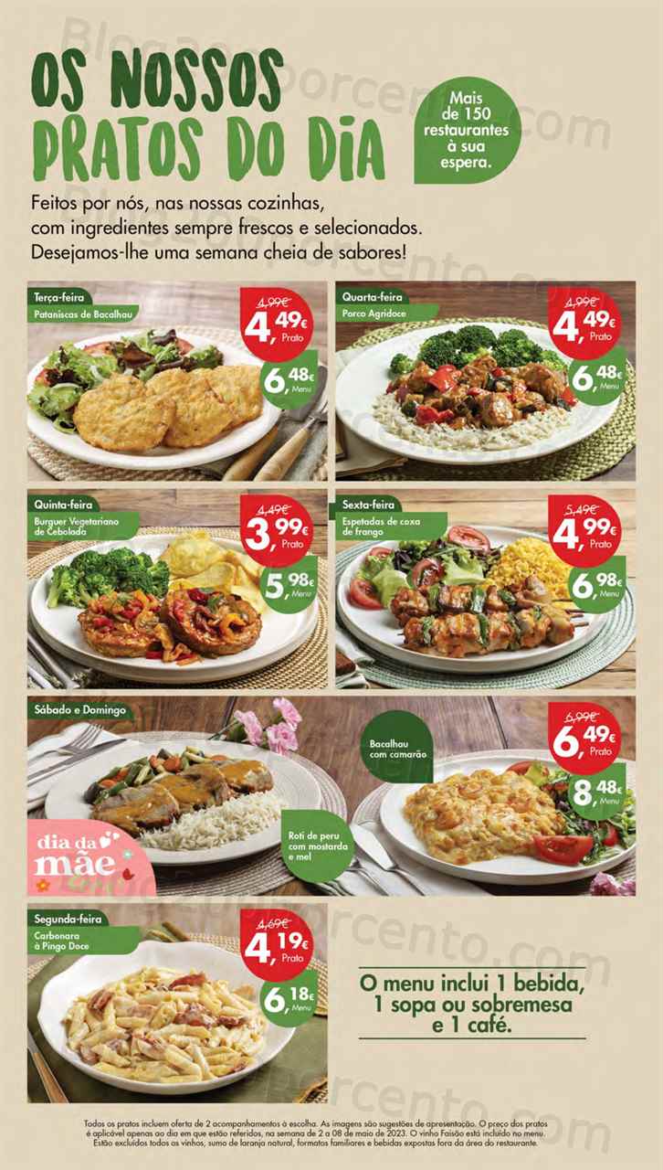 Folheto Pingo Doce Lojas Norte Promo&ccedil;&otilde;es de 2 a 8 maio