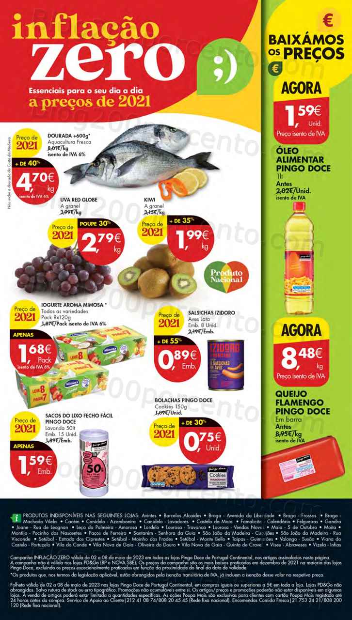 Folheto Pingo Doce Lojas Norte Promo&ccedil;&otilde;es de 2 a 8 maio