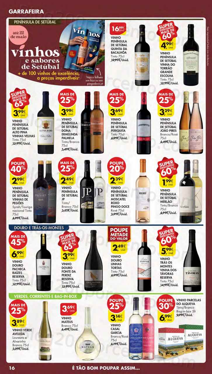 Folheto Pingo Doce Lojas Norte Promo&ccedil;&otilde;es de 16 a 22 maio