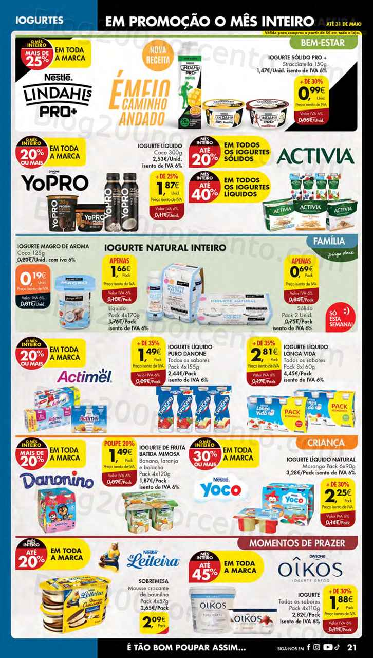 Folheto Pingo Doce Lojas Norte Promo&ccedil;&otilde;es de 16 a 22 maio
