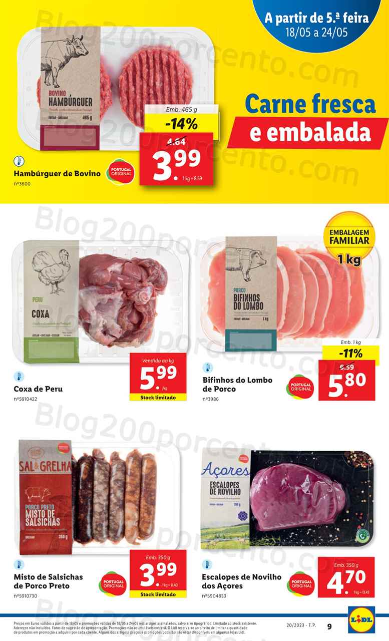 Antevis&atilde;o Folheto LIDL Promo&ccedil;&otilde;es de 18 a 24 maio