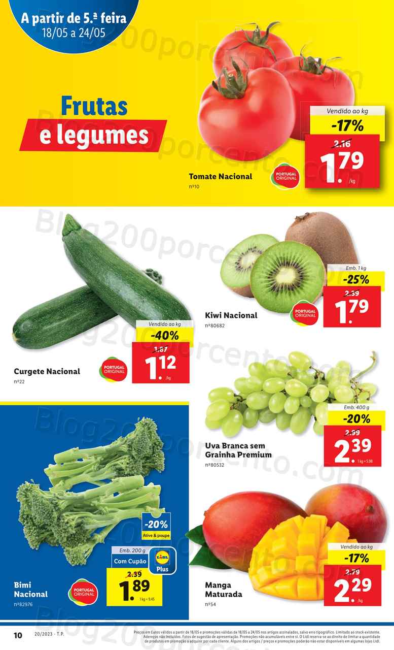 Antevis&atilde;o Folheto LIDL Promo&ccedil;&otilde;es de 18 a 24 maio