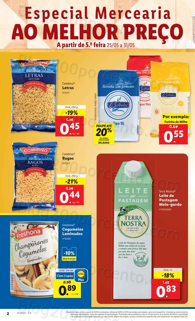 Folheto LIDL Supermercado Promo&ccedil;&otilde;es de 25 a 31 maio