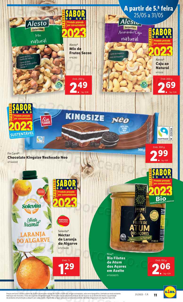 Folheto LIDL Supermercado Promo&ccedil;&otilde;es de 25 a 31 maio