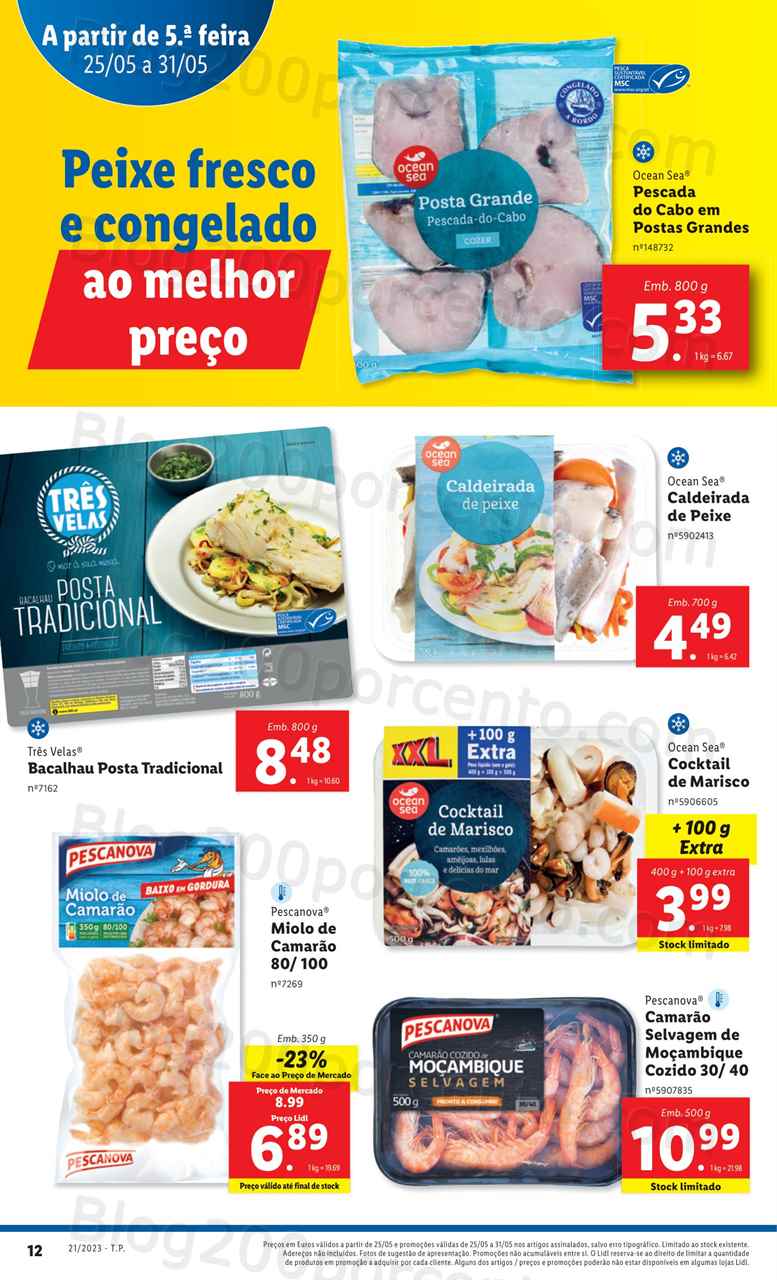 Folheto LIDL Supermercado Promo&ccedil;&otilde;es de 25 a 31 maio