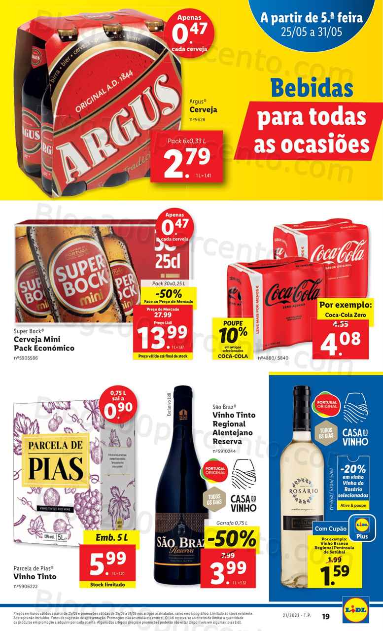 Folheto LIDL Supermercado Promo&ccedil;&otilde;es de 25 a 31 maio