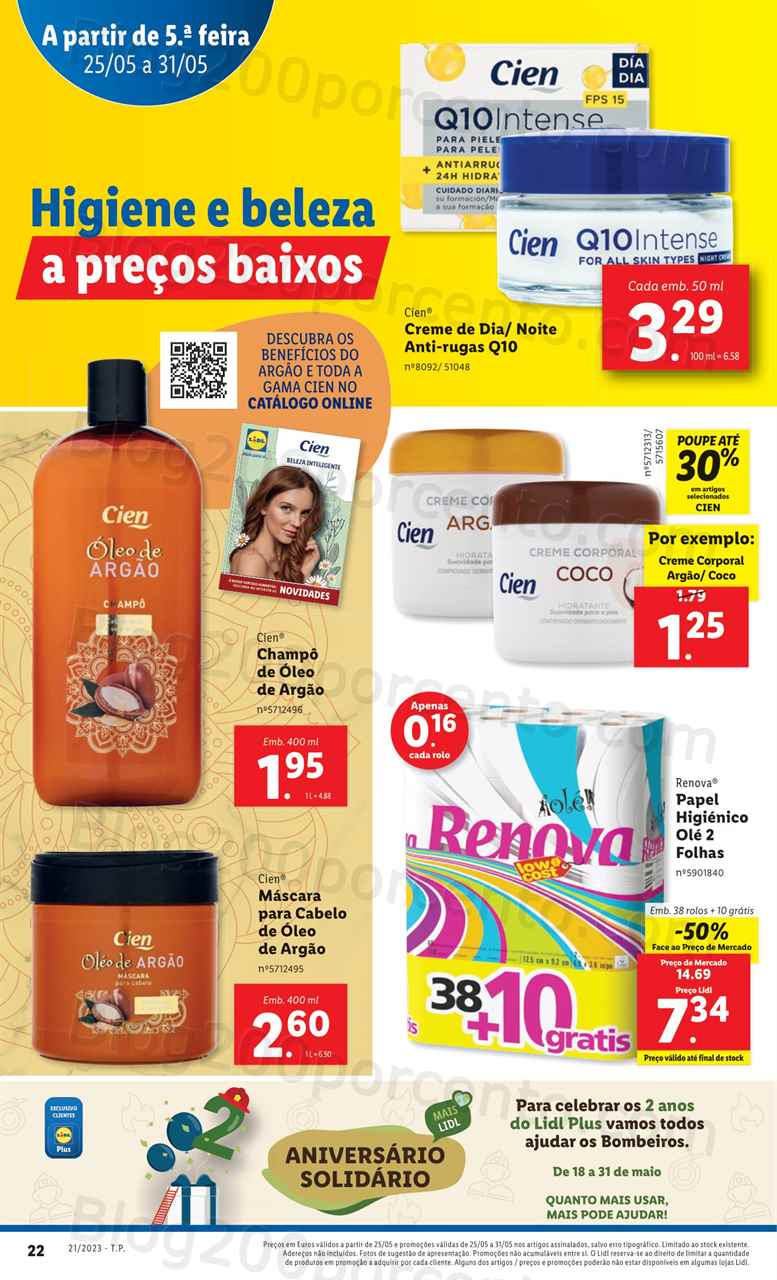 Folheto LIDL Supermercado Promo&ccedil;&otilde;es de 25 a 31 maio