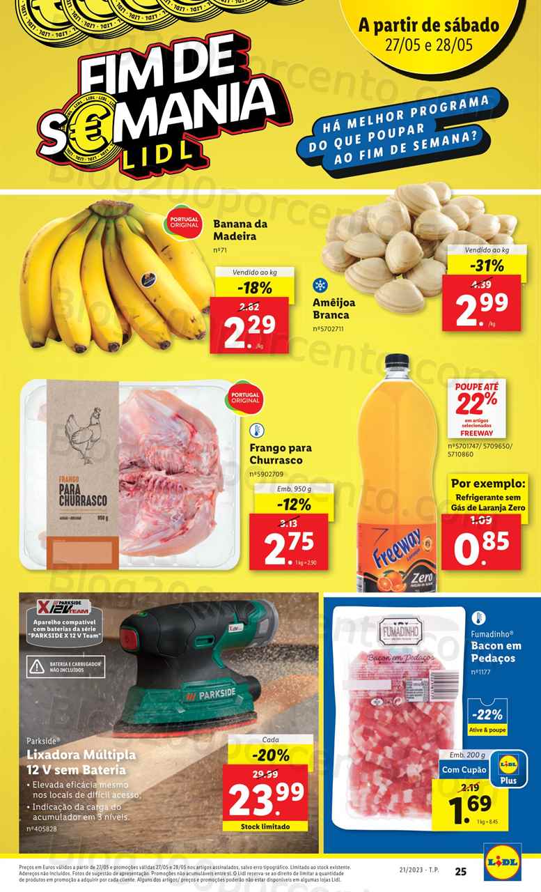 Folheto LIDL Promo&ccedil;&otilde;es Fim de Semana 27 a 28 maio