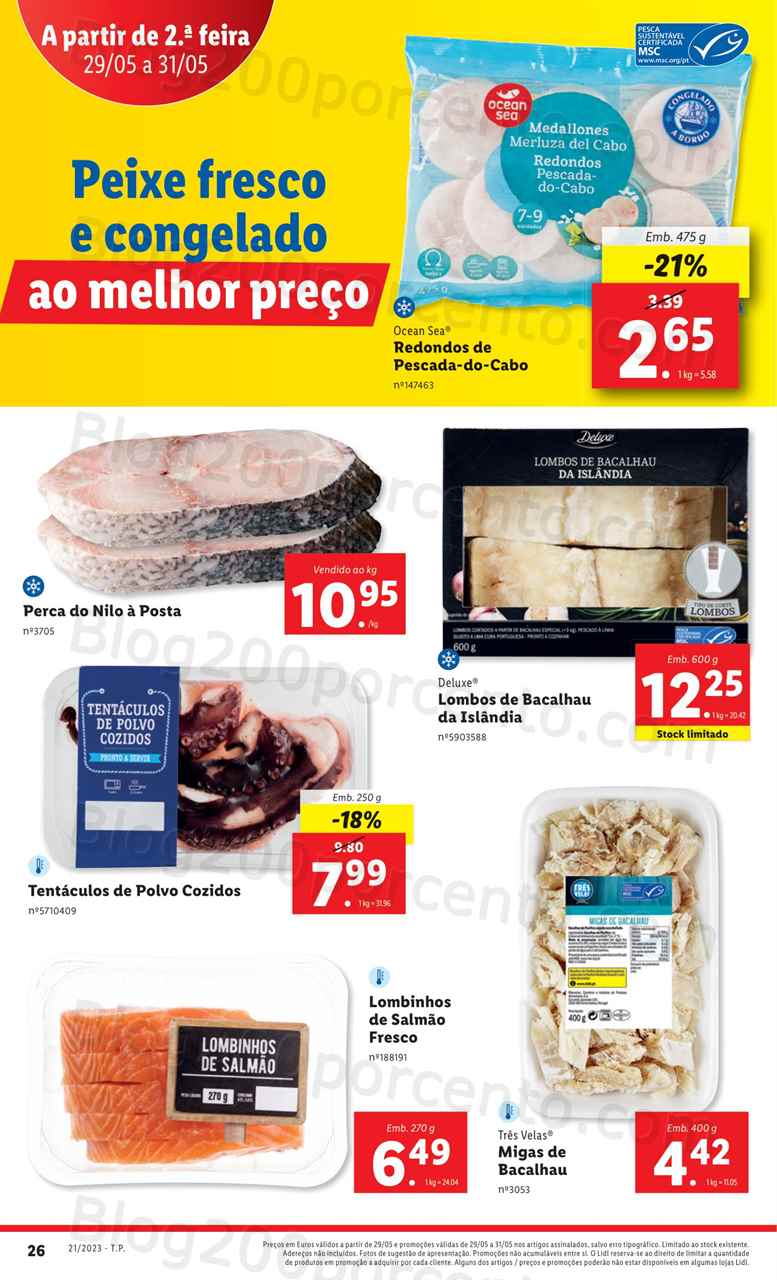 Folheto LIDL Supermercado Promo&ccedil;&otilde;es de 29 a 31 maio