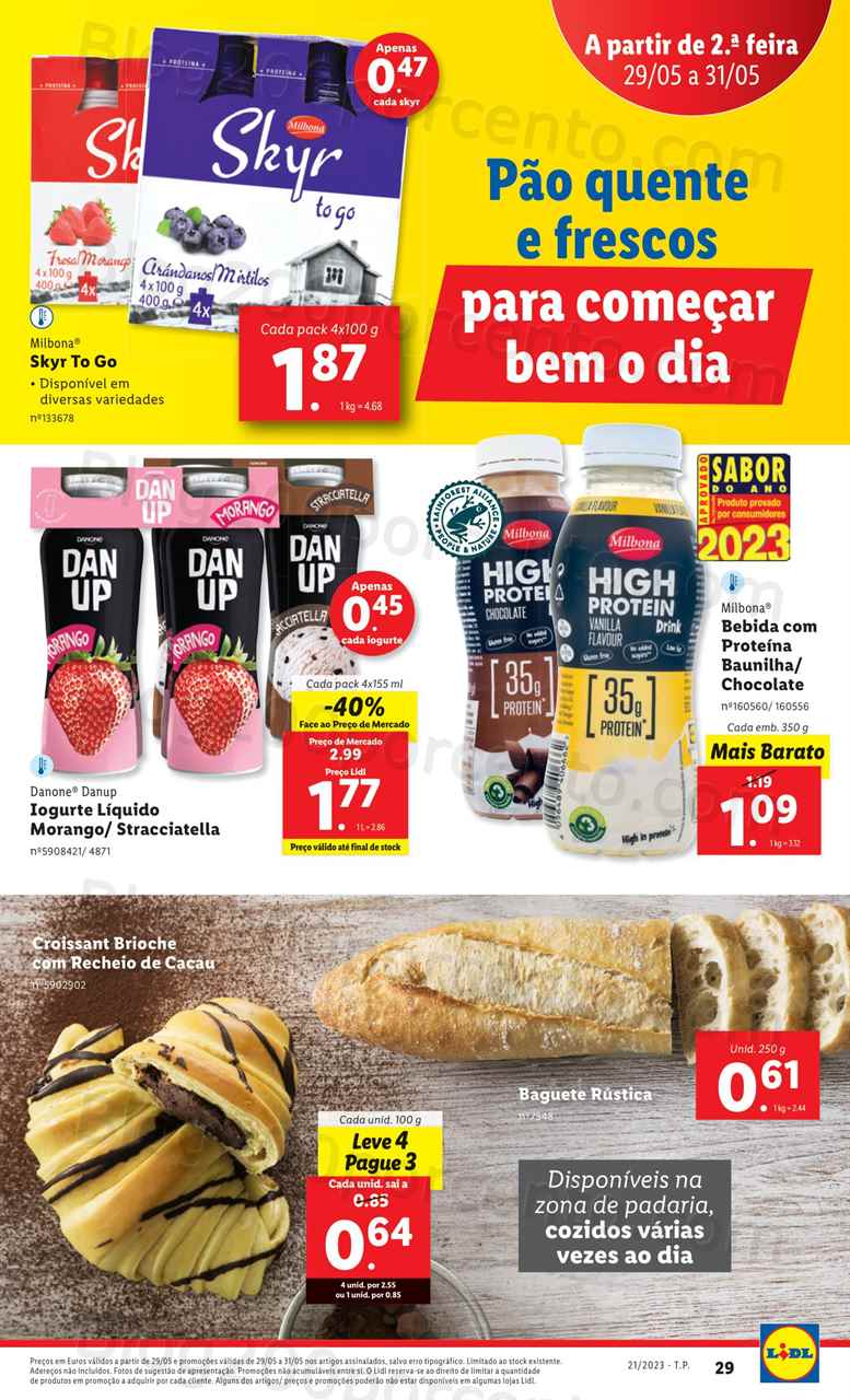 Folheto LIDL Supermercado Promo&ccedil;&otilde;es de 29 a 31 maio