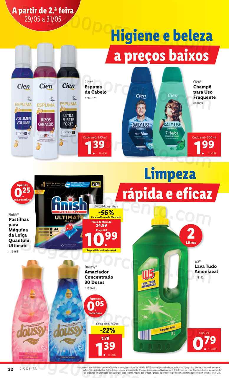 Folheto LIDL Supermercado Promo&ccedil;&otilde;es de 29 a 31 maio