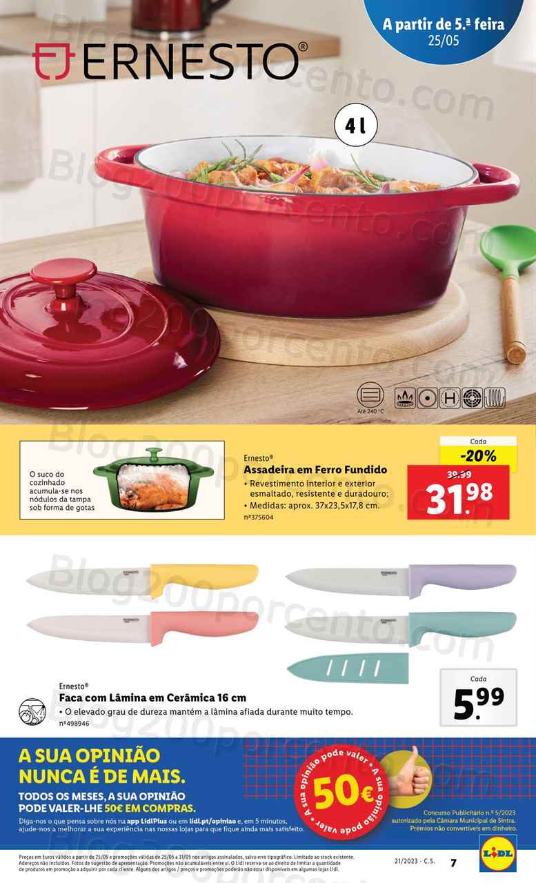 Folheto LIDL Bazar Promo&ccedil;&otilde;es de 25 a 31 maio