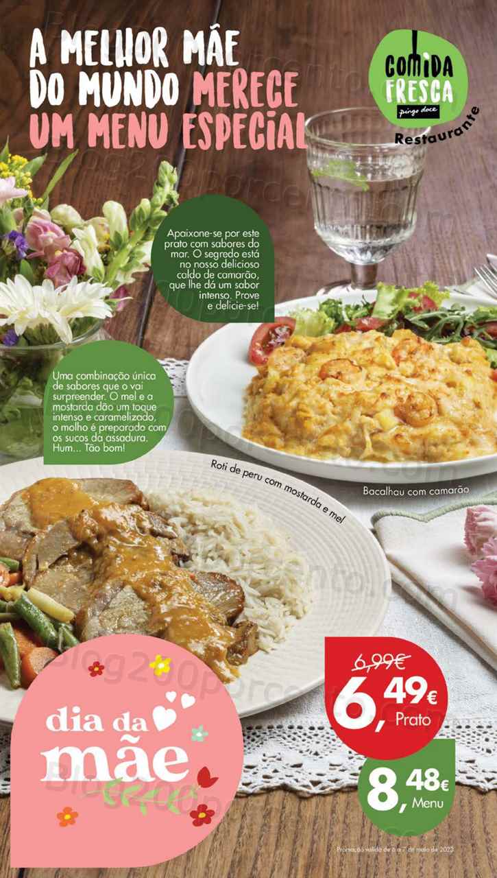 Folheto Pingo Doce Especial Dia da M&atilde;e Promo&ccedil;&otilde;es de 2 a 8 maio