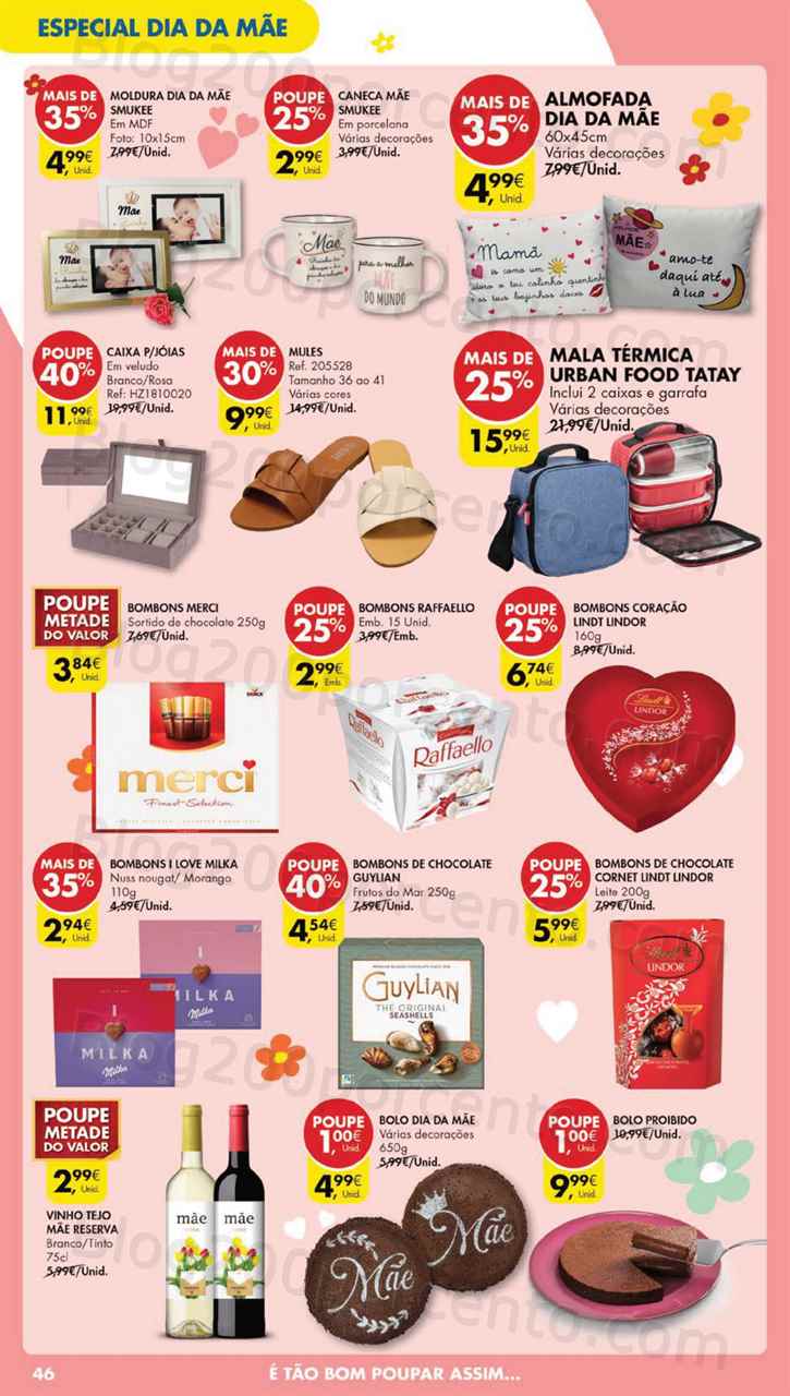 Folheto Pingo Doce Especial Dia da M&atilde;e Promo&ccedil;&otilde;es de 2 a 8 maio